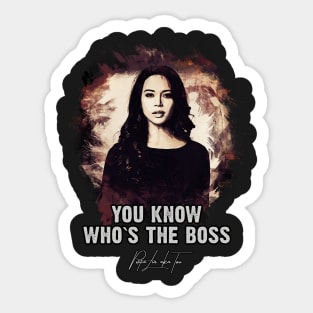 You Know Who`s The Boss - Portia Lin aka TWO Sticker